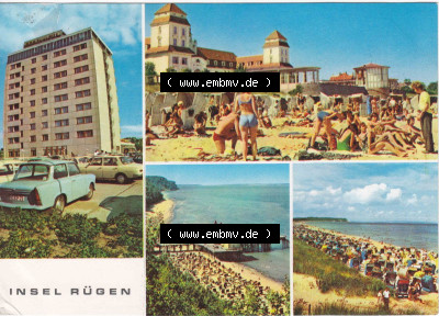 Ansichtskarte bzw. Postkarte aus DDR-Zeiten, der Insel Rügen im Norden der DDR Sammlung