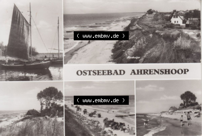 Ansichtskarte bzw. Postkarte aus DDR-Zeiten, Bezirk Rostock, Kreis Ribnitz-Damgarten, Ostseebad Ahrenshoop der DDR Sammlung