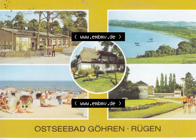 Ansichtskarte bzw. Postkarte aus DDR-Zeiten, Ostseebad Göhren im Norden der DDR Sammlung