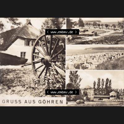 Ansichtskarte DDR Bezirk Rostock, Kreis Rügen, Ostseebad Göhren: 1976, Gruss aus Göhren, Ortsansichten, Heimatmuseum. Ansichtskarte bzw.... Sammlung