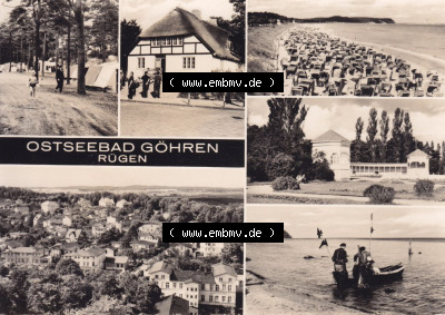 Ansichtskarte bzw. Postkarte aus DDR-Zeiten, Ostseebad Göhren im Norden der DDR Sammlung