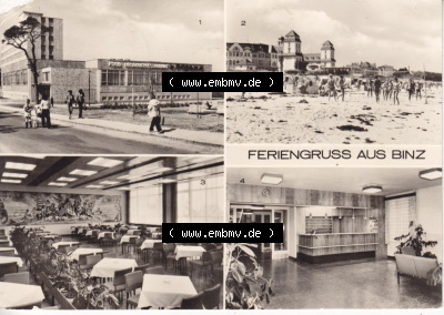 Ansichtskarte bzw. Postkarte in s/w - schwarzweiß aus DDR-Zeiten, Bezirk Rostock, Kreis Rügen Ostseebad Binz, eine Binzer DDR-Sammlung Sammlung