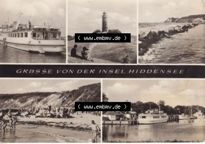 Ansichtskarte bzw. Postkarte aus DDR-Zeiten, Insel Hiddensee im Norden der DDR Sammlung