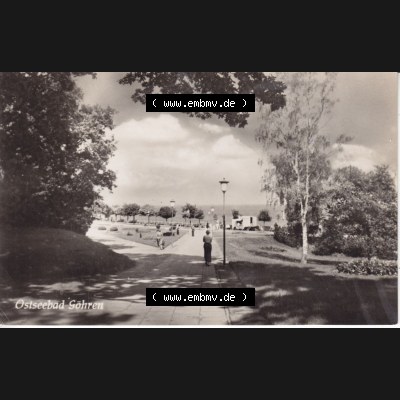 Ansichtskarte DDR Bezirk Rostock, Kreis Rügen, Ostseebad Göhren: DDR, Ostseebad Göhren, Strandweg, Schwarzweiß. Ansichtskarte bzw.... Sammlung