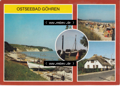 Ansichtskarte bzw. Postkarte aus DDR-Zeiten, Ostseebad Göhren im Norden der DDR Sammlung