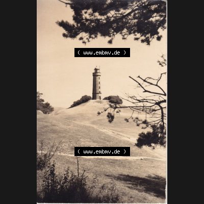 Ansichtskarte DDR Bezirk Rostock, Kreis Rügen, Insel und Gemeinde Hiddensee, Leuchtturm auf dem Dornbusch, gelaufen DDR Lenin-Briefmarke. Ansichtskarte bzw. Postkarte... Sammlung