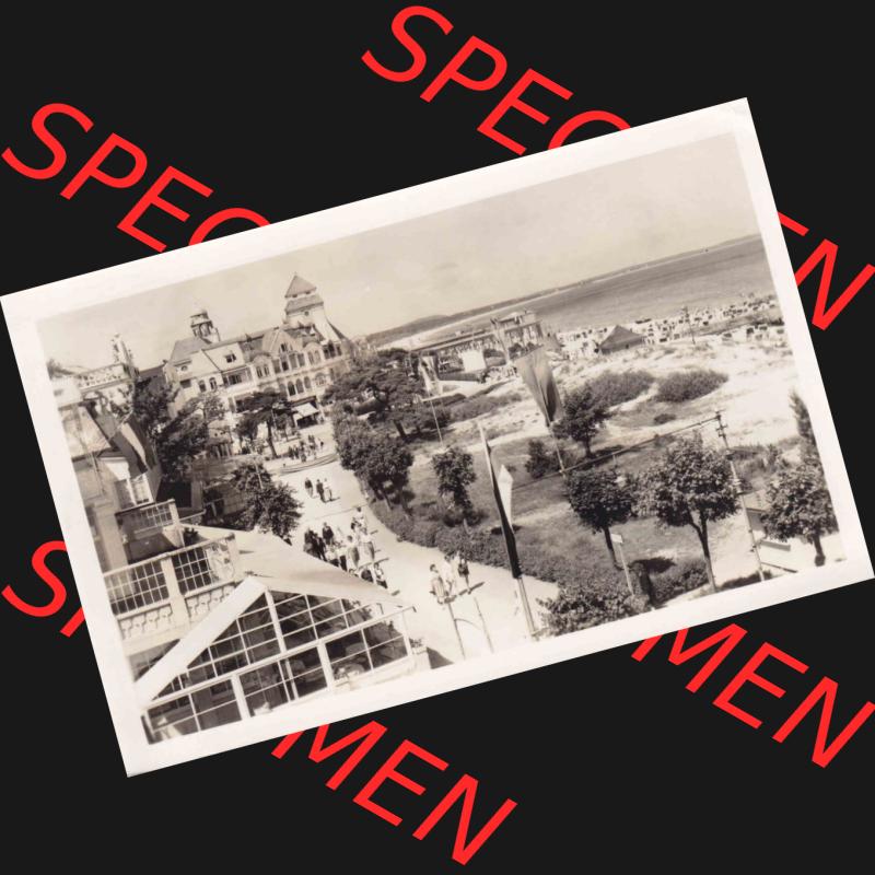 Ansichtskarte DDR Bezirk Rostock, Kreis Rügen, Ostseebad Sellin: DDR 1954, Ostseebad Sellin am Strand (Rügen) Sammlung
