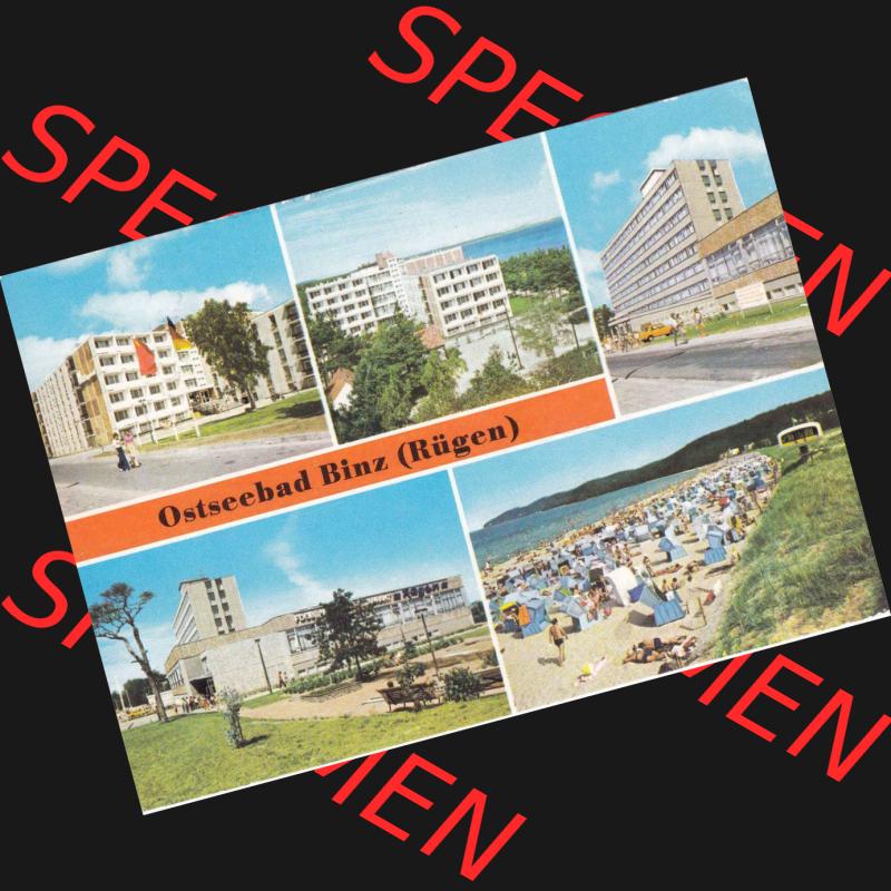 Ansichtskarte DDR Bezirk Rostock, Kreis Rügen, Ostseebad Binz, in Farbe - Color DDR, Ostseebad Binz FDGB-Erholungsheime Rugard, Stubbenkammer, Arkona. Ansichtskarte... Sammlung