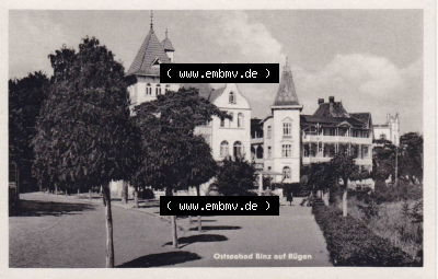 Ansichtskarte bzw. Postkarte in s/w - schwarzweiß aus DDR-Zeiten, Bezirk Rostock, Kreis Rügen Ostseebad Binz, eine Binzer DDR-Sammlung Sammlung