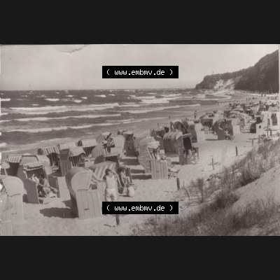 Ansichtskarte DDR Bezirk Rostock, Kreis Rügen, Ostseebad Göhren: 1983, Ostseebad Göhren, Strand. Ansichtskarte bzw. Postkarte aus DDR-Zeiten der... Sammlung