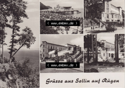 Ansichtskarte bzw. Postkarte aus DDR-Zeiten, Ostseebad Sellin im Norden der DDR Sammlung