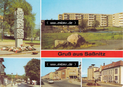Ansichtskarte bzw. Postkarte aus DDR-Zeiten, Stadt Sassnitz im Norden der DDR Sammlung