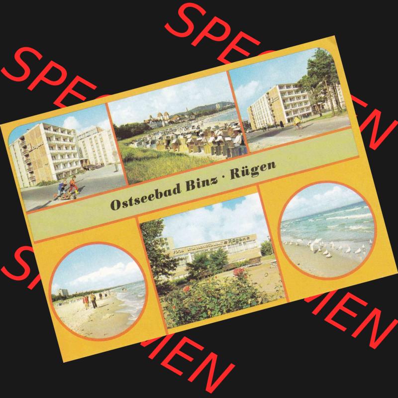 Ansichtskarte DDR Bezirk Rostock, Kreis Rügen, Ostseebad Binz, in Farbe - Color DDR, Ostseebad Binz auf Rügen. Ansichtskarte bzw. Postkarte in Farbe /... Sammlung