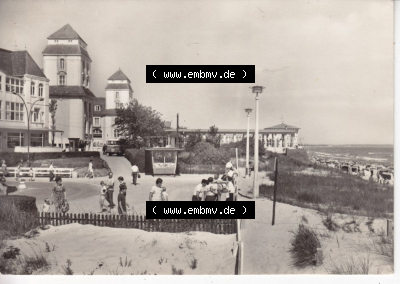 Ansichtskarte bzw. Postkarte in s/w - schwarzweiß aus DDR-Zeiten, Bezirk Rostock, Kreis Rügen Ostseebad Binz, eine Binzer DDR-Sammlung Sammlung