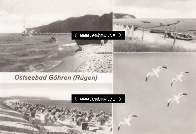 Ansichtskarte bzw. Postkarte aus DDR-Zeiten, Ostseebad Göhren im Norden der DDR Sammlung