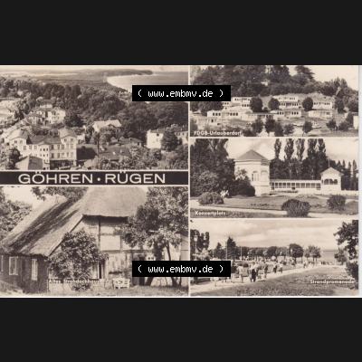 Ansichtskarte DDR Bezirk Rostock, Kreis Rügen, Ostseebad Göhren: DDR, 1958, Göhren - Rügen. Ansichtskarte bzw. Postkarte aus DDR-Zeiten der... Sammlung