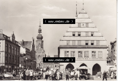 Ansichtskarte bzw. Postkarte in schwarzweiß - s/w aus DDR-Zeiten, Bezirk Rostock, Kreis Greifswald, unsortierte DDR-Sammlung Sammlung