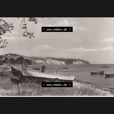Ansichtskarte DDR Bezirk Rostock, Kreis Rügen, Ostseebad Göhren: DDR, Ostseebad Göhren auf Rügen, Südstrand. Ansichtskarte bzw. Postkarte... Sammlung