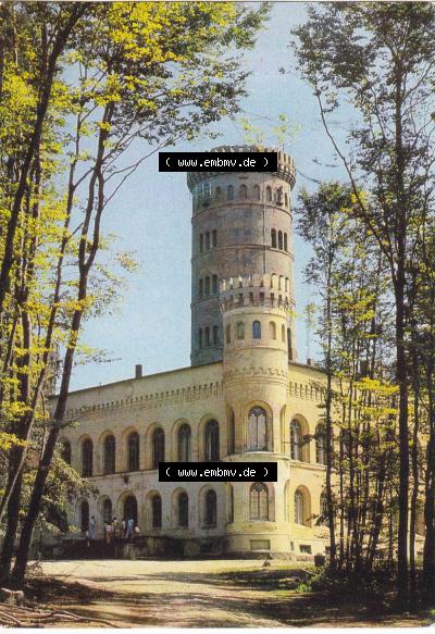 Ansichtskarte DDR Bezirk Rostock, Kreis Rügen, Ostseebad Binz, in Farbe - Color DDR, Ostseebad Binz, Jagdschloss Granitz (1) Sammlung