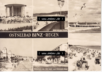 Ansichtskarte bzw. Postkarte in s/w - schwarzweiß aus DDR-Zeiten, Bezirk Rostock, Kreis Rügen Ostseebad Binz, eine Binzer DDR-Sammlung Sammlung