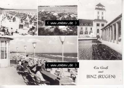 Ansichtskarte bzw. Postkarte in s/w - schwarzweiß aus DDR-Zeiten, Bezirk Rostock, Kreis Rügen Ostseebad Binz, eine Binzer DDR-Sammlung Sammlung