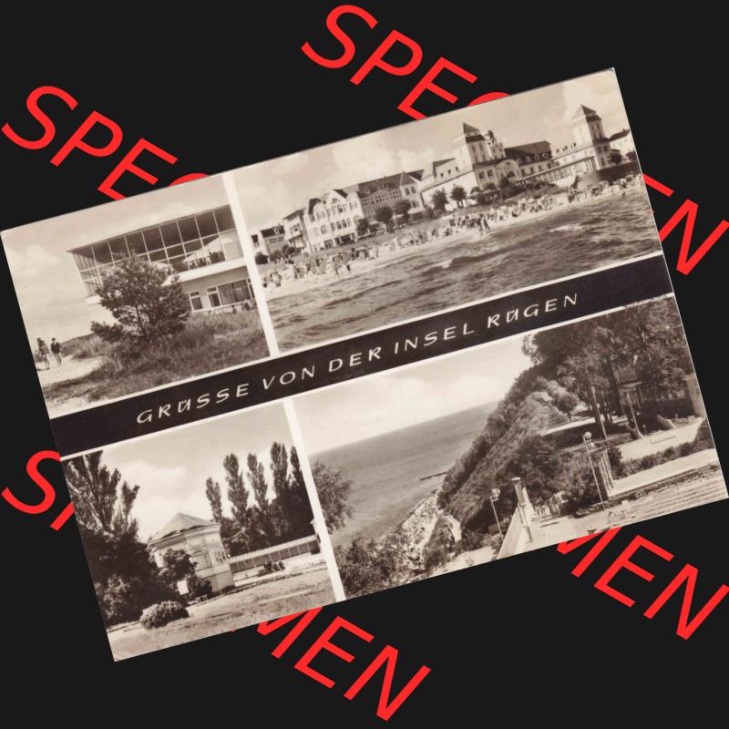 Ansichtskarte DDR Bezirk Rostock, Kreis Rügen, mit Insel Rügen allgemeiner Ansichtskarte: Baabe, Binz, Göhren, Sellin. Ansichtskarte bzw.... Sammlung