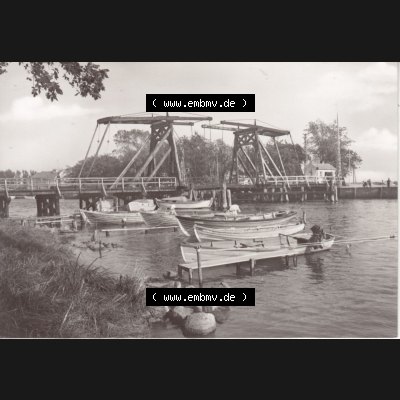 Ansichtskarte DDR Bezirk Rostock, Kreis Greifswald unsortiert Wiecker Brücke II. Ansichtskarte bzw. Postkarte in schwarzweiß - s/w aus DDR-Zeiten der Deutschen Demokratischen... Sammlung