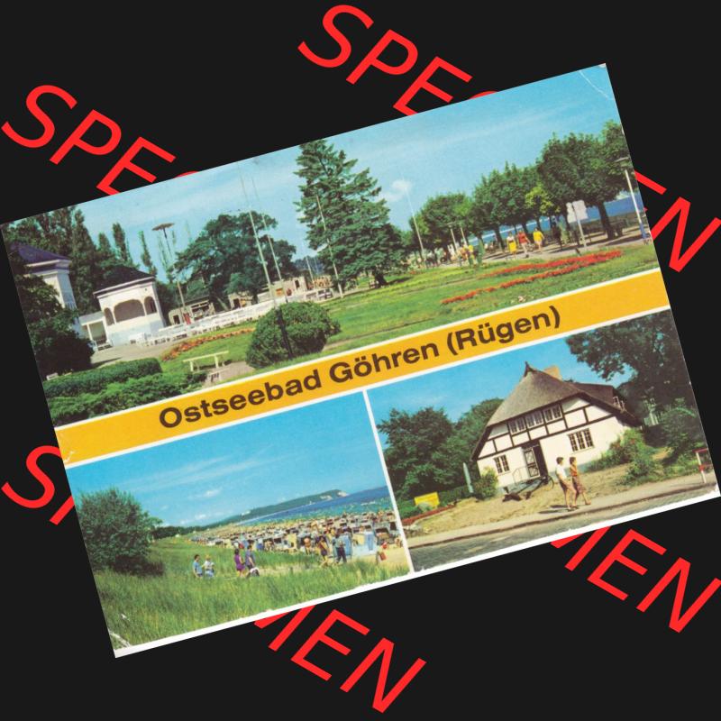 Ansichtskarte DDR Bezirk Rostock, Kreis Rügen, Ostseebad Göhren: DDR, Ostseebad Göhren (Rügen), Strandpromenade. Ansichtskarte bzw.... Sammlung