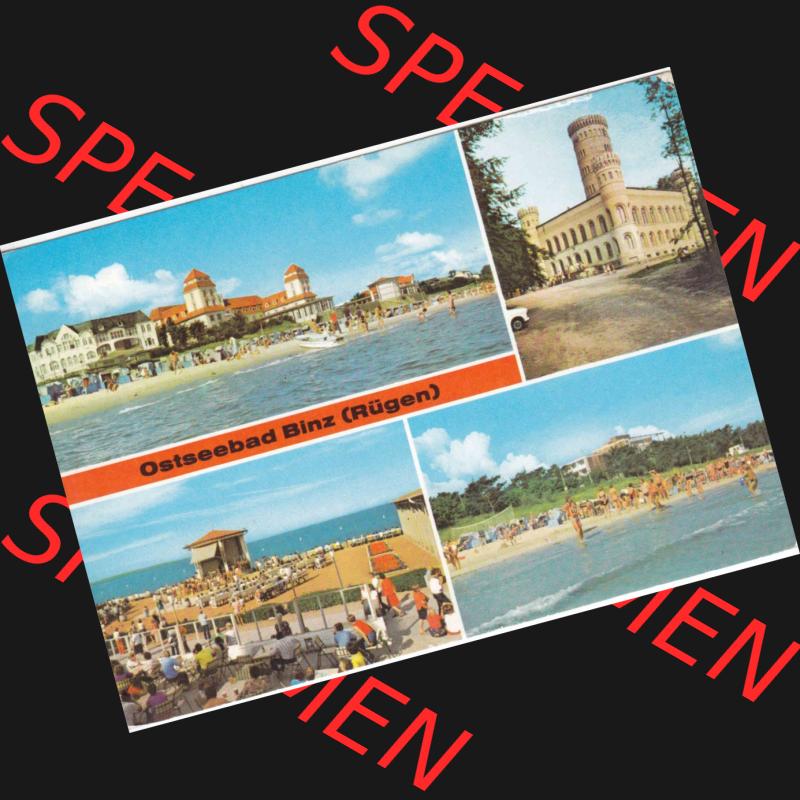 Ansichtskarte DDR Bezirk Rostock, Kreis Rügen, Ostseebad Binz, in Farbe - Color Ostseebad Binz DDR um 1980-1982. Ansichtskarte bzw. Postkarte in Farbe / Color aus... Sammlung