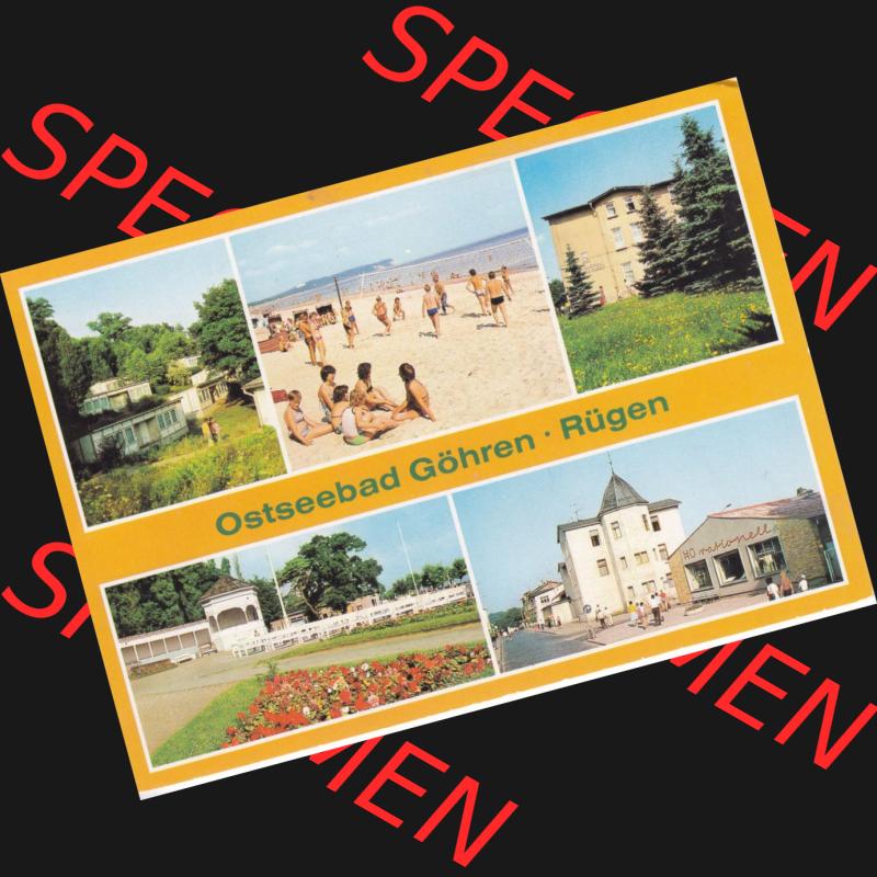 Ansichtskarte DDR Bezirk Rostock, Kreis Rügen, Ostseebad Göhren: DDR, Ostseebad Göhren - Rügen FDGB Urlaubersiedlung. Ansichtskarte bzw. Postkarte... Sammlung