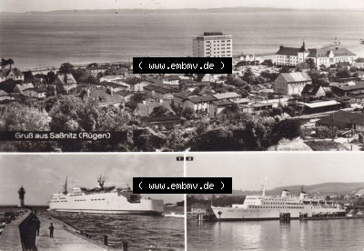 Ansichtskarte bzw. Postkarte aus DDR-Zeiten, Stadt Sassnitz im Norden der DDR Sammlung