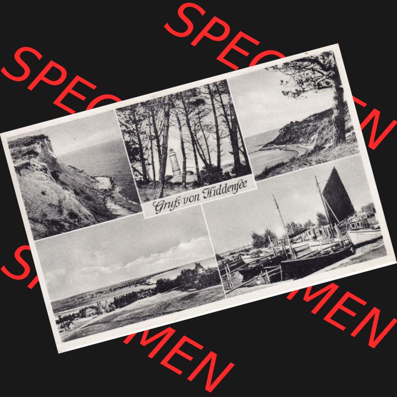 Ansichtskarte DDR Bezirk Rostock, Kreis Rügen, Insel und Gemeinde Hiddensee, Gruß aus Hiddensee, mit Sonderstempel Sellin Mein Ostseebad. Ansichtskarte bzw.... Sammlung