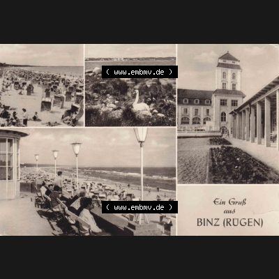 Alte Ansichtskarte DDR Bezirk Rostock, Kreis Rügen, Ostseebad Binz, DDR 1981 0,25 M Ostseebad Binz Rügen, Reichenbach A 1-B 236-81 IV-14-483 12 016. Ansichtskarte... Sammlung