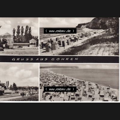 Ansichtskarte DDR Bezirk Rostock, Kreis Rügen, Ostseebad Göhren: 1977, Gruss aus Göhren. Ansichtskarte bzw. Postkarte aus DDR-Zeiten der Deutschen Demokratischen... Sammlung