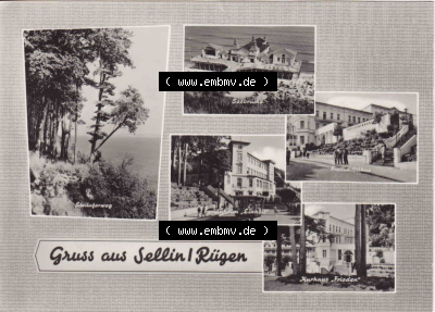 Ansichtskarte bzw. Postkarte aus DDR-Zeiten, Ostseebad Sellin im Norden der DDR Sammlung