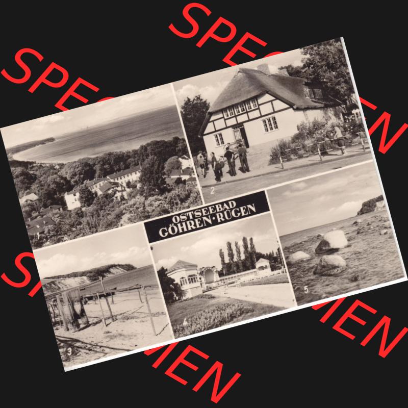 Ansichtskarte DDR Bezirk Rostock, Kreis Rügen, Ostseebad Göhren: Heimatstube, Südstrand, Konzertplatz, Steilküste. Ansichtskarte bzw.... Sammlung