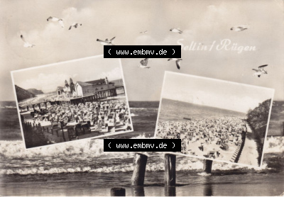 Ansichtskarte bzw. Postkarte aus DDR-Zeiten, Bezirk Rostock, Insel Rügen, Ostseebad Sellin der DDR Sammlung