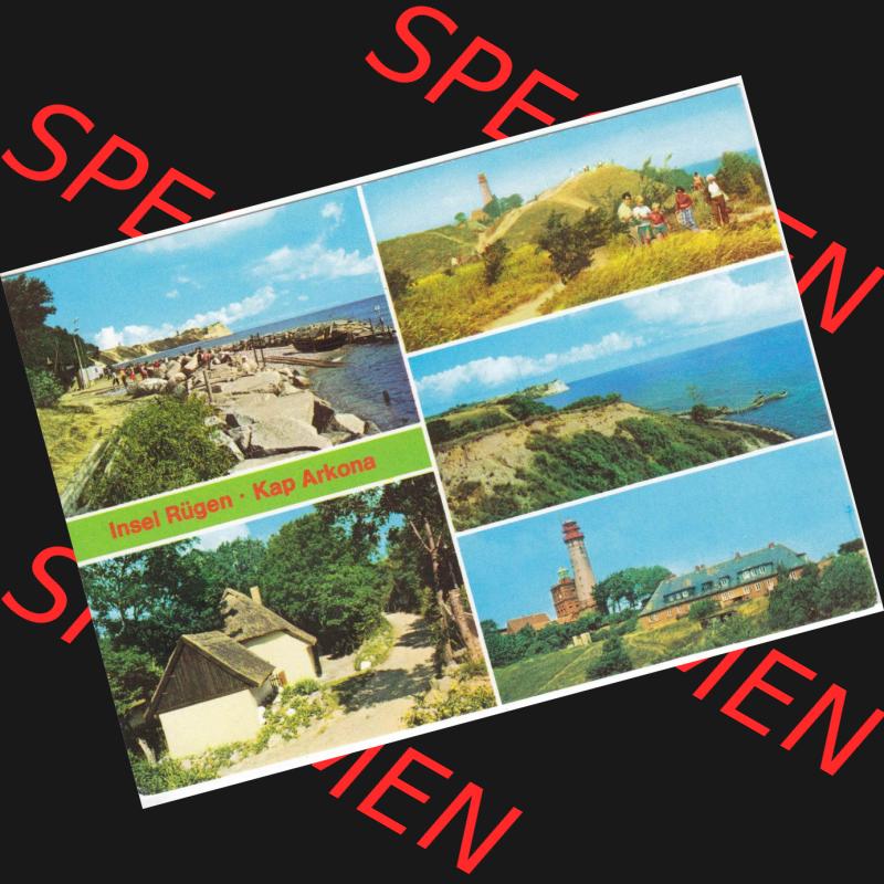 Ansichtskarte DDR Bezirk Rostock, Kreis Rügen, Insel Rügen Kap Arkona. Ansichtskarte bzw. Postkarte aus DDR-Zeiten der Deutschen Demokratischen Republik vom Kap Arkona,... Sammlung