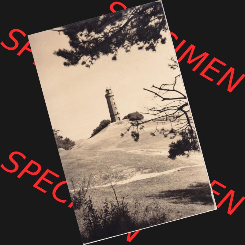 Ansichtskarte DDR Bezirk Rostock, Kreis Rügen, Insel und Gemeinde Hiddensee, Leuchtturm auf dem Dornbusch, gelaufen DDR Lenin-Briefmarke. Ansichtskarte bzw. Postkarte... Sammlung