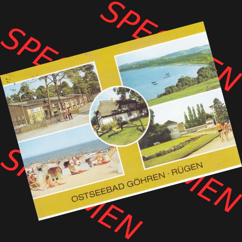 Ansichtskarte DDR Bezirk Rostock, Kreis Rügen, Ostseebad Göhren: DDR, Ostseebad Göhren - Rügen, Zeltplatzgaststätte Zur Düne. Ansichtskarte... Sammlung