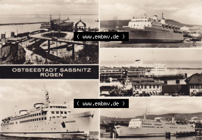 Ansichtskarte bzw. Postkarte aus DDR-Zeiten, Stadt Sassnitz im Norden der DDR Sammlung