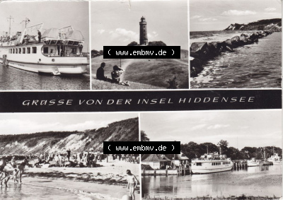 Ansichtskarte bzw. Postkarte aus DDR-Zeiten, Insel Hiddensee im Norden der DDR Sammlung