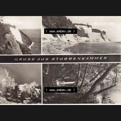 Ansichtskarte DDR Bezirk Rostock, Kreis Rügen, Insel Rügen Stubbenkammer: Gruss aus Stubbenkammer. Ansichtskarte bzw. Postkarte aus DDR-Zeiten der Deutschen Demokratischen... Sammlung