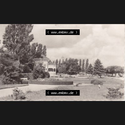 Ansichtskarte DDR Bezirk Rostock, Kreis Rügen, Ostseebad Göhren: DDR, Ostseebad Göhren - Rügen Musikpavillon. Ansichtskarte bzw. Postkarte aus... Sammlung