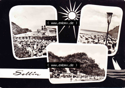 Ansichtskarte bzw. Postkarte aus DDR-Zeiten, Ostseebad Sellin im Norden der DDR Sammlung
