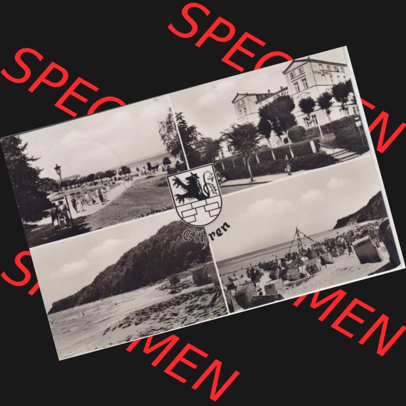 Ansichtskarte DDR Bezirk Rostock, Kreis Rügen, Ostseebad Göhren: DDR, 1959, Göhren auf Rügen, Bezirk Rostock. Ansichtskarte bzw. Postkarte... Sammlung