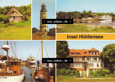 Ansichtskarte bzw. Postkarte aus DDR-Zeiten, Insel Hiddensee im Norden der DDR Sammlung