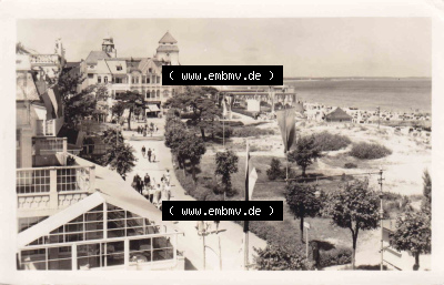 Ansichtskarte DDR Bezirk Rostock, Kreis Rügen, Ostseebad Sellin: DDR 1954, Ostseebad Sellin am Strand (Rügen) Sammlung
