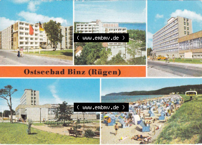 Ansichtskarte bzw. Postkarte in Farbe / Color aus DDR-Zeiten, Bezirk Rostock, Kreis Rügen Ostseebad Binz, unsortierte DDR-Sammlung Sammlung