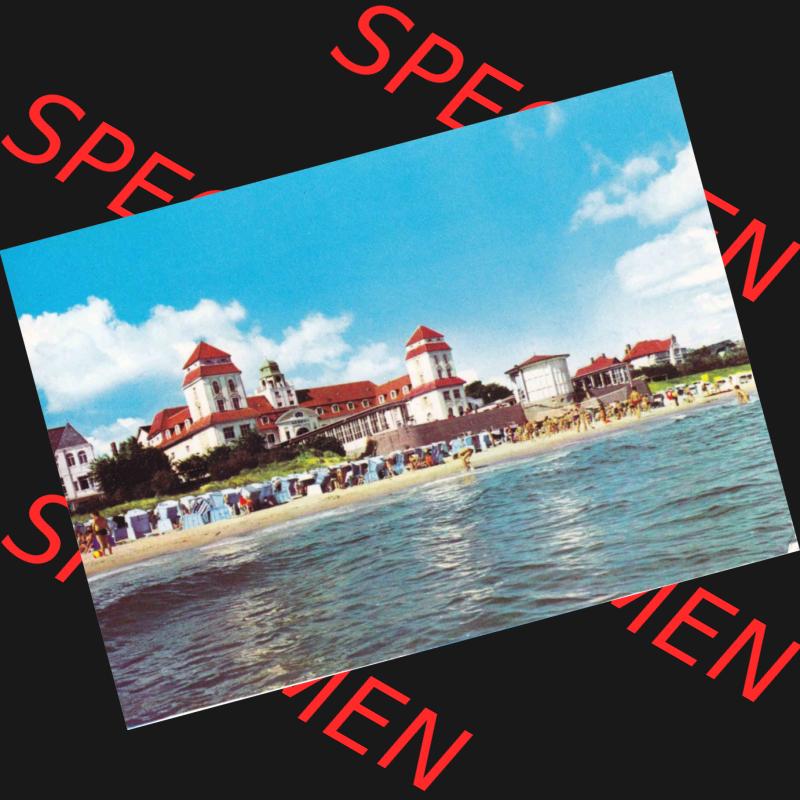 Ansichtskarte DDR Bezirk Rostock, Kreis Rügen, Ostseebad Binz, in Farbe - Color DDR, Ostseebad Binz Kurshaus am Strand, Strandkörbe. Ansichtskarte bzw.... Sammlung